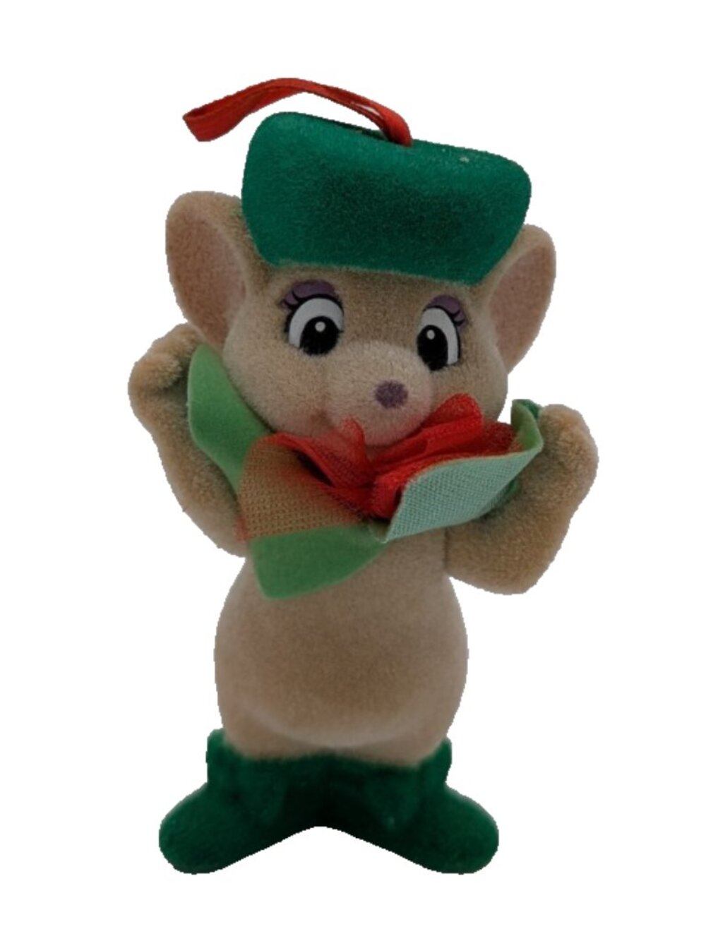 Vintage Disney Ornament 1990 Flocked Rescuers Down Under Miss Bianca